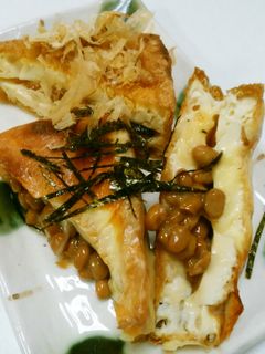 簡単♪スピードおかず☆厚揚げ納豆。-レシピのメイン写真
