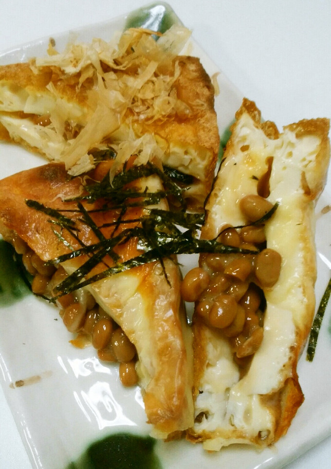 簡単♪スピードおかず☆厚揚げ納豆。-レシピのメイン写真