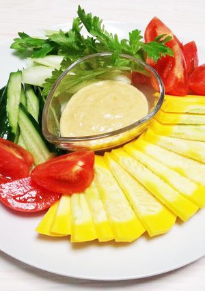 コリンキーのスイート味噌マヨディップ-レシピのメイン写真