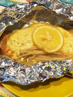 サーモンタルタルのホイル焼き(*^^*)-レシピのメイン写真