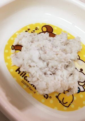 鯛のアラ出汁で鯛の身の離乳食-レシピのメイン写真