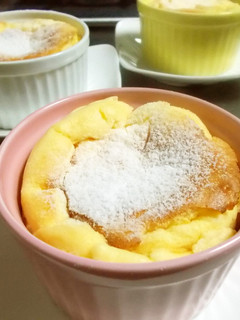 ココットで♡スフレチーズケーキ♡-レシピのメイン写真