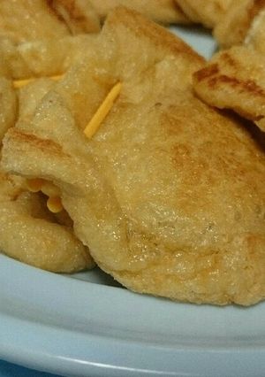 ツナと玉ねぎの油揚げ包み焼き-レシピのメイン写真