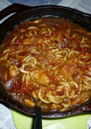 キャプスキで鶏皮のチキン・カレーうどん-レシピのメイン写真