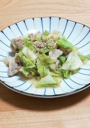 豚肉とキャベツの胡麻みそ炒め-レシピのメイン写真
