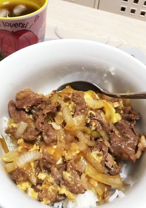 すき焼き風丼ぶり〜時短menu〜-レシピのメイン写真