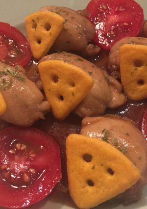 照り焼きチキンとCheezaの合わせ盛り-レシピのメイン写真