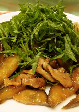 豚バラとなすの梅照り炒め♪-レシピのメイン写真