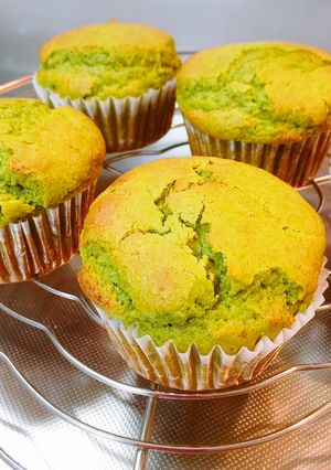 米粉と甘酒の抹茶マフィン-レシピのメイン写真