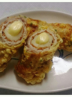 チーズ竹輪のお肉巻き天ぷら-レシピのメイン写真