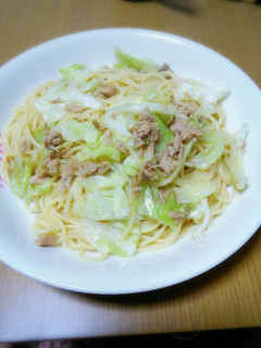 キャベツとツナのバター醤油パスタ-レシピのメイン写真