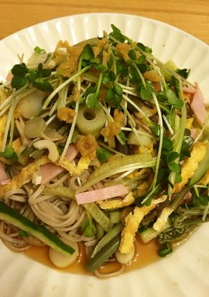 ウマウマ！山菜と揚げ玉の冷そば-レシピのメイン写真