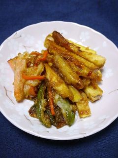 レンジで簡単!天ぷらリメイク☆甘辛煮-レシピのメイン写真