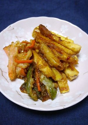 レンジで簡単！天ぷらリメイク☆甘辛煮-レシピのメイン写真