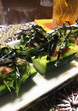 夏だ！ビールだ！梅キュウだ！-レシピのメイン写真