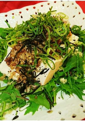 高タンパク☆豆腐と納豆の塩昆布サラダ-レシピのメイン写真