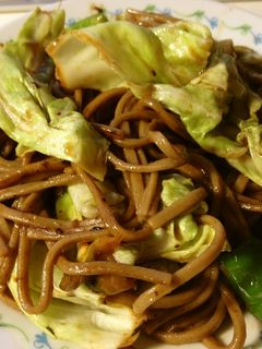ホイコウロウ風の焼きそば(日本蕎麦)-レシピのメイン写真