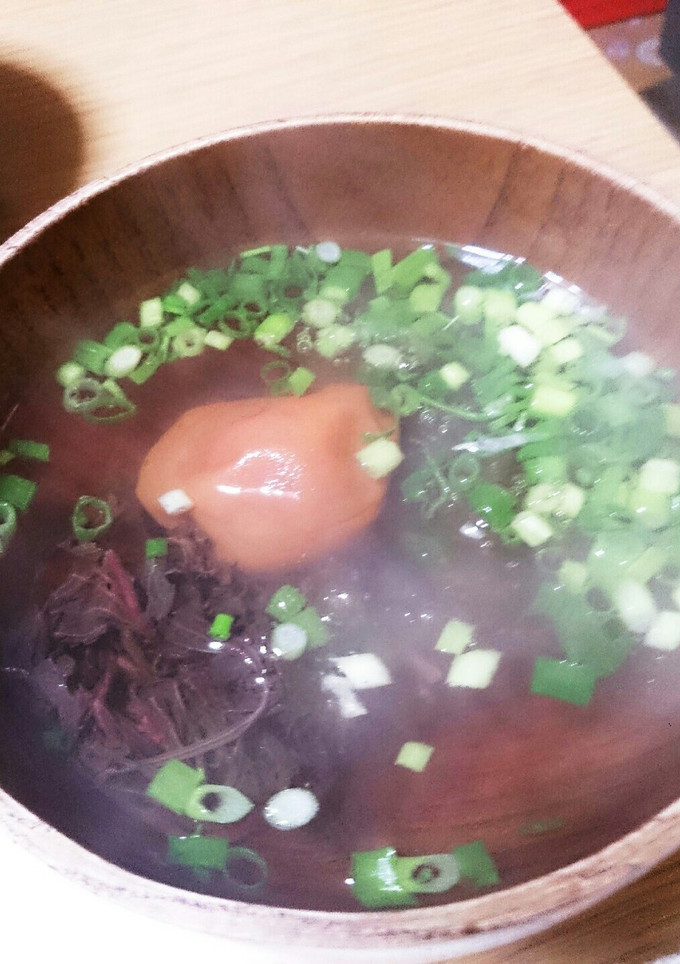 熱中症予防に！梅とろろ昆布汁(*^^*)-レシピのメイン写真