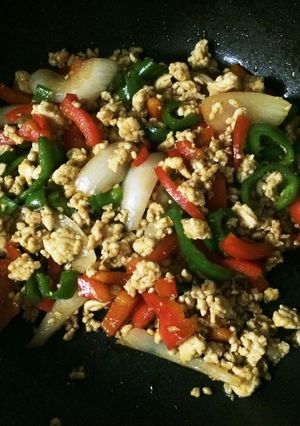 ピーマンとひき肉の中華炒め-レシピのメイン写真