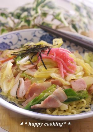 簡単ヘルシー★きゃべつとベーコンの焼そば-レシピのメイン写真