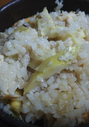 破竹と揚げさんの炊き込みご飯-レシピのメイン写真