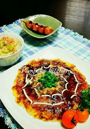 残りごはんdeなんちゃってお好み焼き♪-レシピのメイン写真