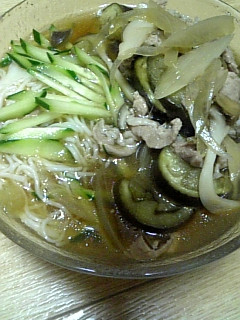 スタミナぶっかけそうめん(´∀`)ンマー-レシピのメイン写真