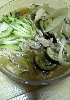 ｽﾀﾐﾅぶっかけそうめん(´∀`)ﾝﾏｰ-レシピのメイン写真