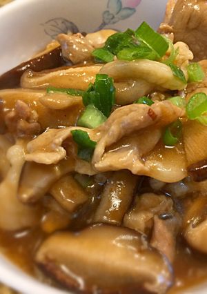 簡単！ウマウマ♡豚コマとキノコの旨煮-レシピのメイン写真