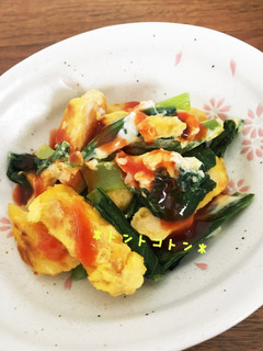 小松菜とナゲットのたまごとじ☆-レシピのメイン写真