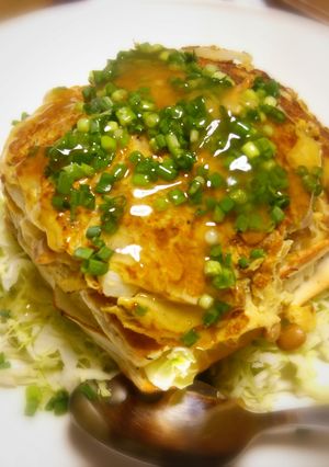はんぺんと納豆のフワッ！トロ～オムレツ♫-レシピのメイン写真