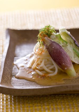 冷やしピリ辛ごまだれうどん-レシピのメイン写真