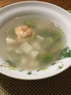 そら豆と長芋のスープ-レシピのメイン写真