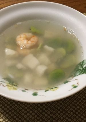 そら豆と長芋のスープ-レシピのメイン写真
