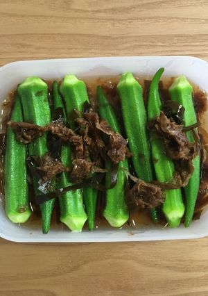 常備菜に！佃煮利用のオクラの煮浸し-レシピのメイン写真