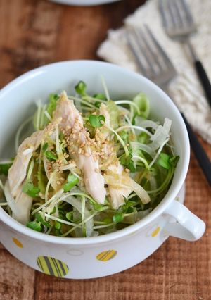 ゆで鶏のさっぱり薬味サラダ-レシピのメイン写真
