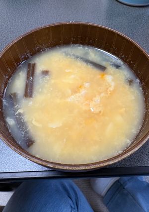ワラビのあく抜きとみそ汁-レシピのメイン写真