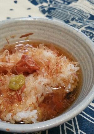 夏の食欲不振に!簡単麦茶漬け-レシピのメイン写真