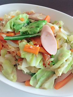 簡単♬ツナと魚肉ソーセージの野菜炒め-レシピのメイン写真