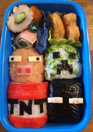 キャラ弁 デザイン簡単 マインクラフト-レシピのメイン写真
