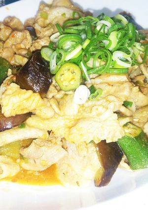 ビールに合う夏野菜と豚肉のピリ辛炒め-レシピのメイン写真