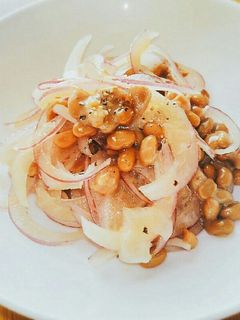 レッドオニオンの納豆和え-レシピのメイン写真