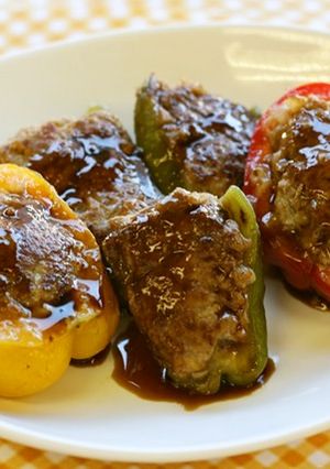 カラフル夏野菜の肉詰め-レシピのメイン写真