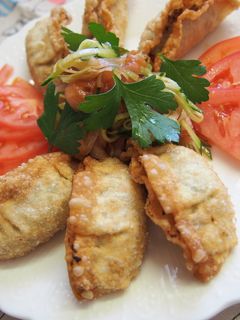夏野菜たっぷりと揚げ餃子-レシピのメイン写真