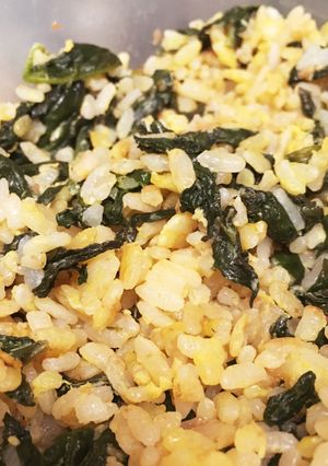 ○梅干しほうれん草チャーハン○-レシピのメイン写真