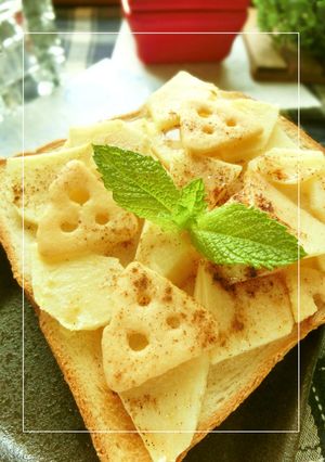 サクっとCheeza✫甘塩りんごトースト-レシピのメイン写真