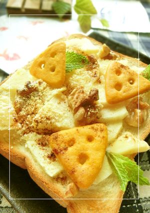 Cheeza×粉チ✫蜂蜜りんごトースト-レシピのメイン写真