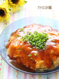 簡単&栄養満点♪挽き肉と卵の甘酢あんかけ-レシピのメイン写真