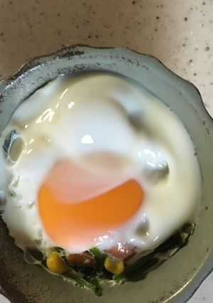 ほうれん草とミックスベジの巣ごもり風-レシピのメイン写真