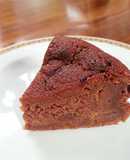 柚子ママレード入りのチョコレートケーキ